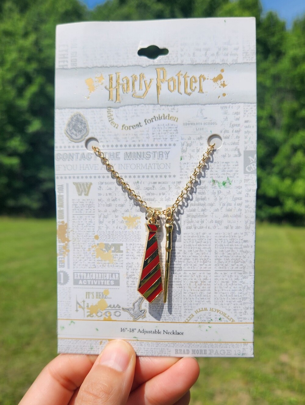 Harry Potter Red & Griffindor Pendant Necklace